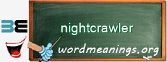 WordMeaning blackboard for nightcrawler